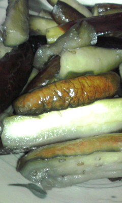 ナス炒め