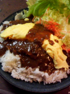 美味しいオムハヤシ(*^o^*)