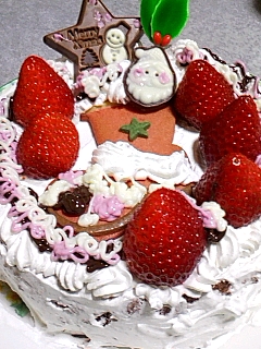 クリスマスバースデーケーキ