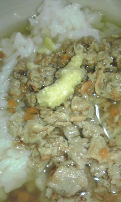 豚の生姜煮茶漬け