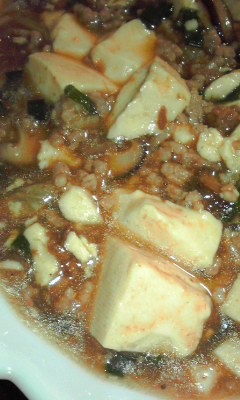 椎茸入り麻婆豆腐