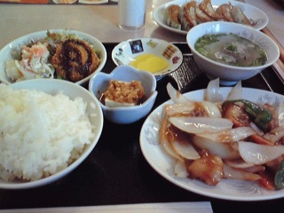 酢豚定食