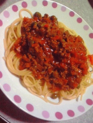 ミートソースパスタ