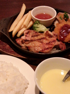 いつものチキンステーキランチ