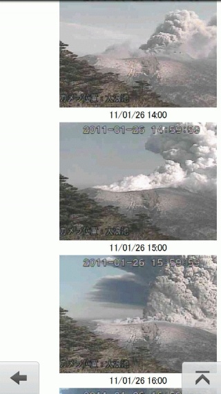 霧島の噴火