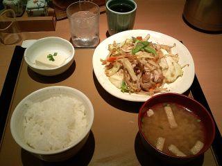 野菜炒め定食