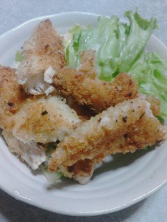 ササミのパン粉揚げ