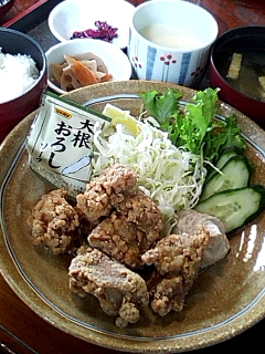 竜田揚げ定食