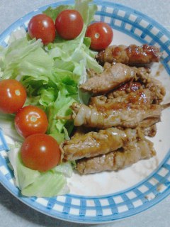 豚肉のエノキ巻き