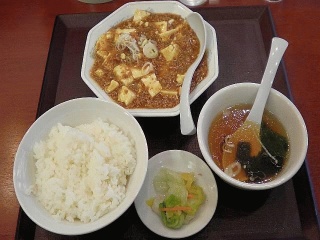 麻婆豆腐定食