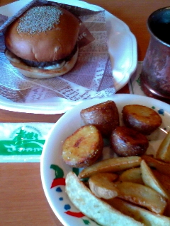 炭焼きバーガーセット