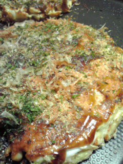 イカたっぷりお好み焼き