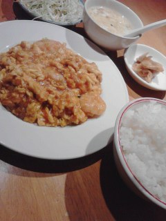エビと卵炒め580円
