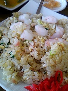 セットのエビチャーハン