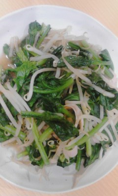 ほうれん草もやし