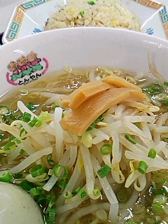塩ラーメン＋半チャン