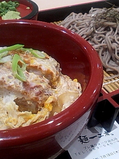 ミニカツ丼ざるそばセット