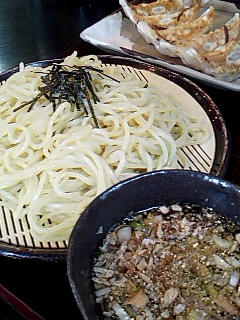 ざるラーメン＆餃子