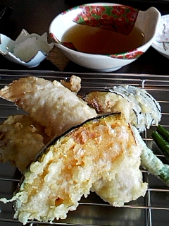 鶏天定食