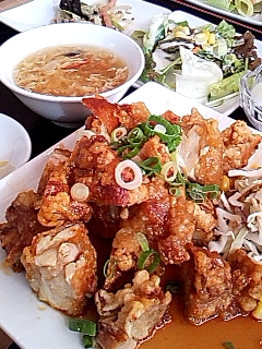 中華風唐揚げ定食