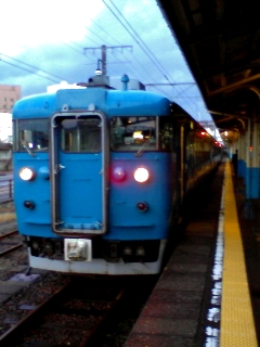 青い電車